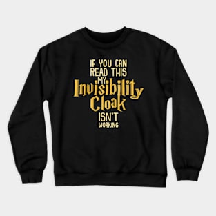 Invisibility Cloak Geek Book Movie Lover Kids Crewneck Sweatshirt